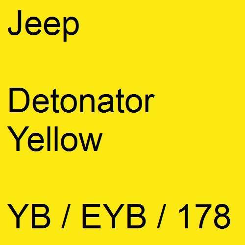 Jeep, Detonator Yellow, YB / EYB / 178.